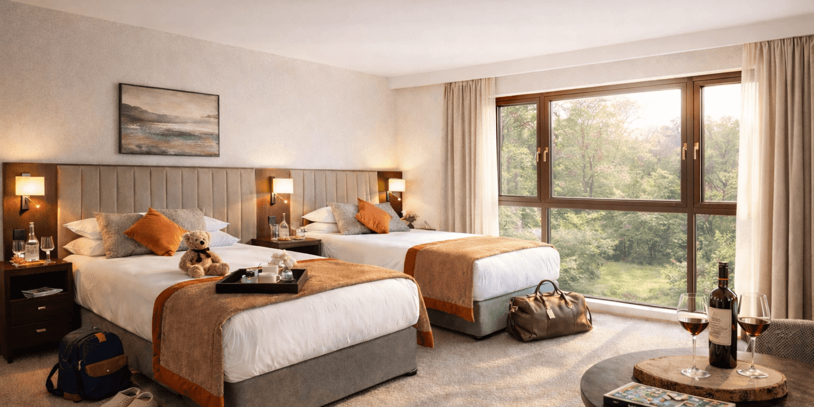 Deluxe Woodland Family Room Banner (1)