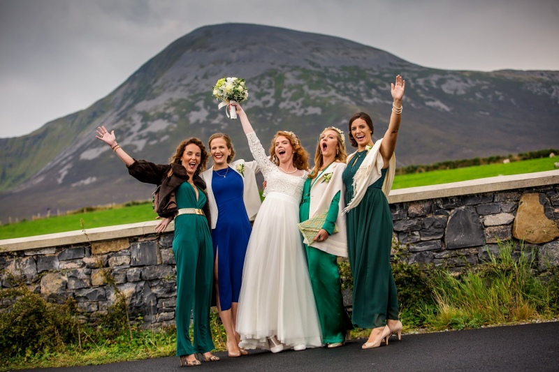 Celebrating at Croagh Patrick