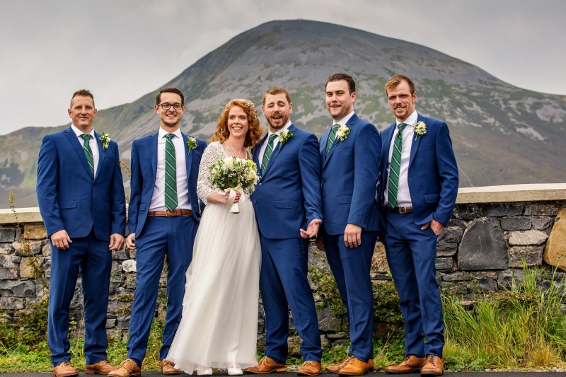 Groomsmen at Croagh Patrick