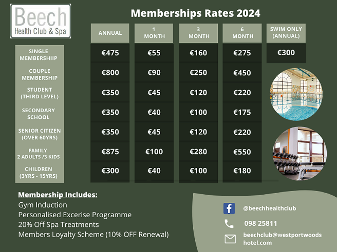 beech club membership rates 2024