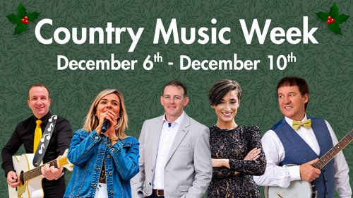 Festive Country Music Week - December 6th to December 10th!